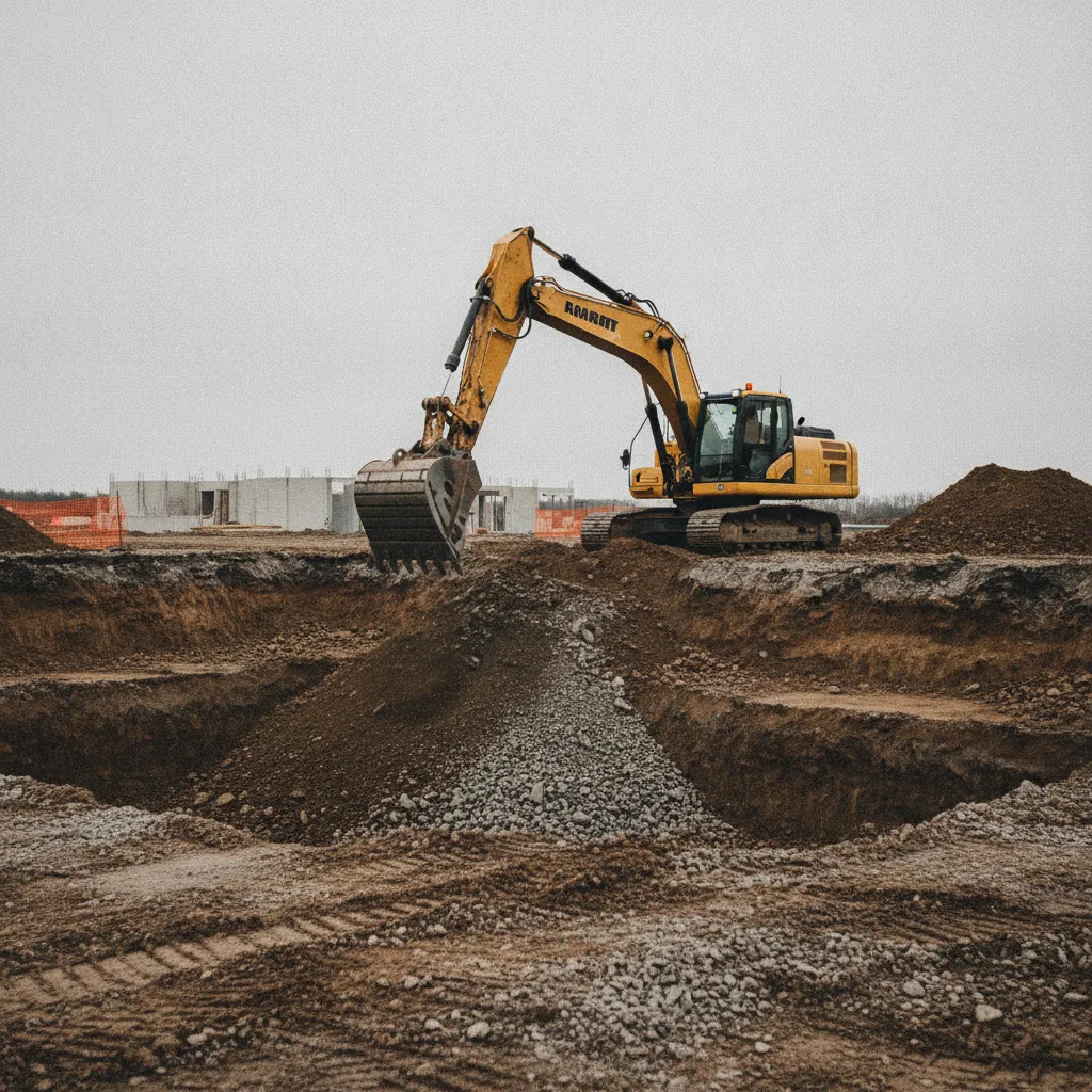 Bagger, Erdaushub