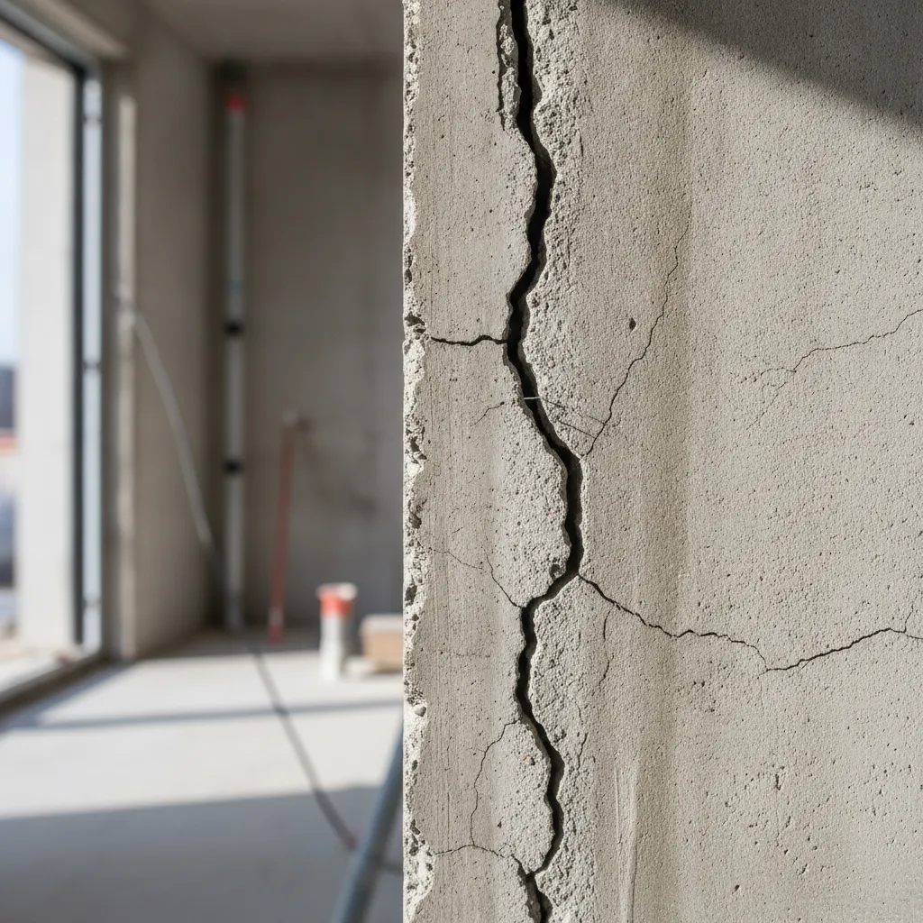 Riss in Betonwand, EG